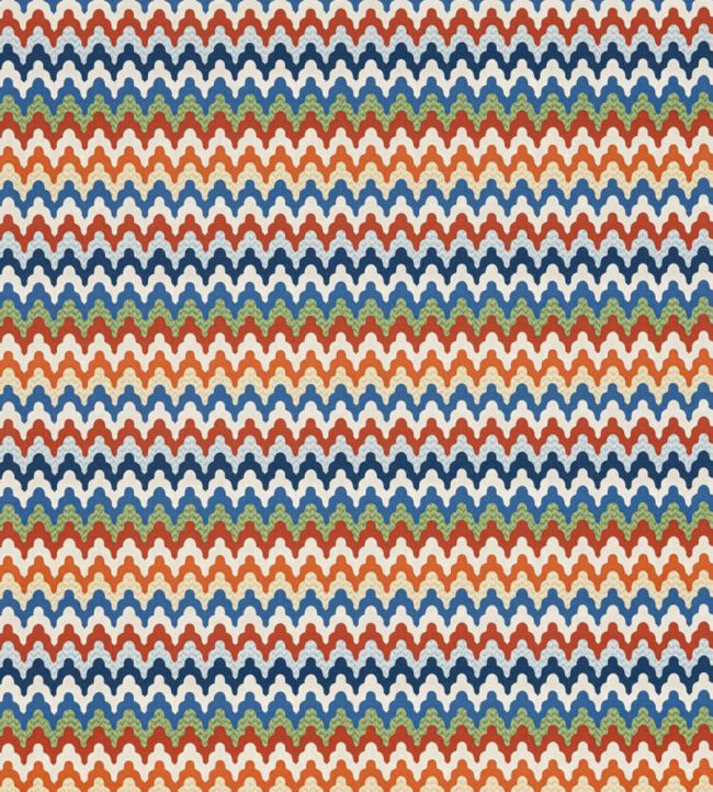 Rainbow Mountain Wallpaper by Scalamandre Cobalt Rouge