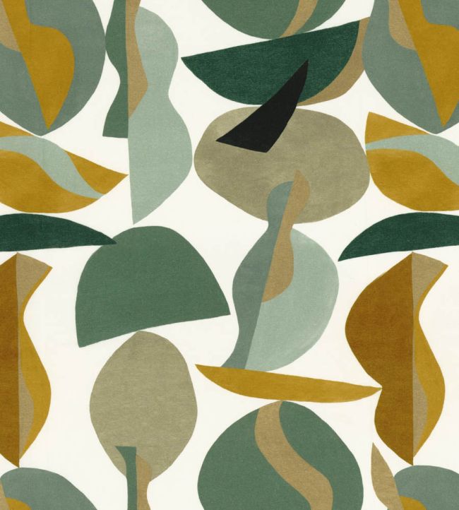 Raku Print Fabric by Camengo Givre