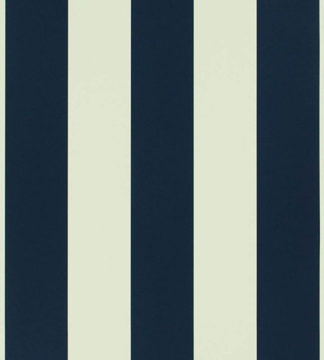 Spalding Stripe Wallpaper by Ralph Lauren Navy