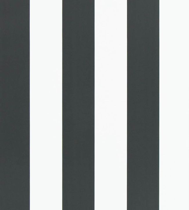 Spalding Stripe Wallpaper by Ralph Lauren Black/White