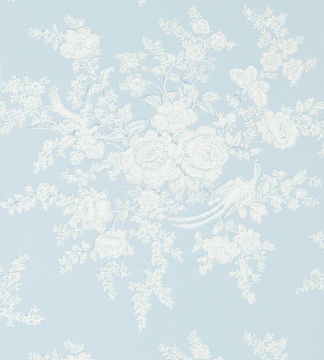 Vintage Dauphine Wallpaper by Ralph Lauren Sky