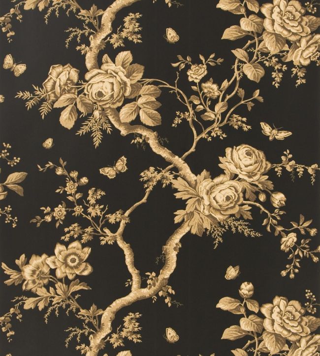 Ashfield Floral Wallpaper by Ralph Lauren Tobacco