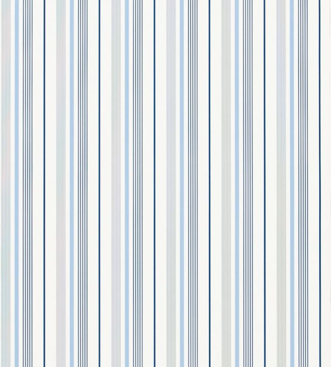 Gable Stripe Wallpaper by Ralph Lauren French Blue