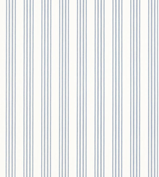 Palatine Stripe Wallpaper by Ralph Lauren Porcelain Blue