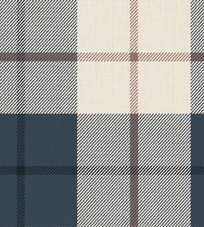 Ranold Wallpaper by Sandberg Classic Blue