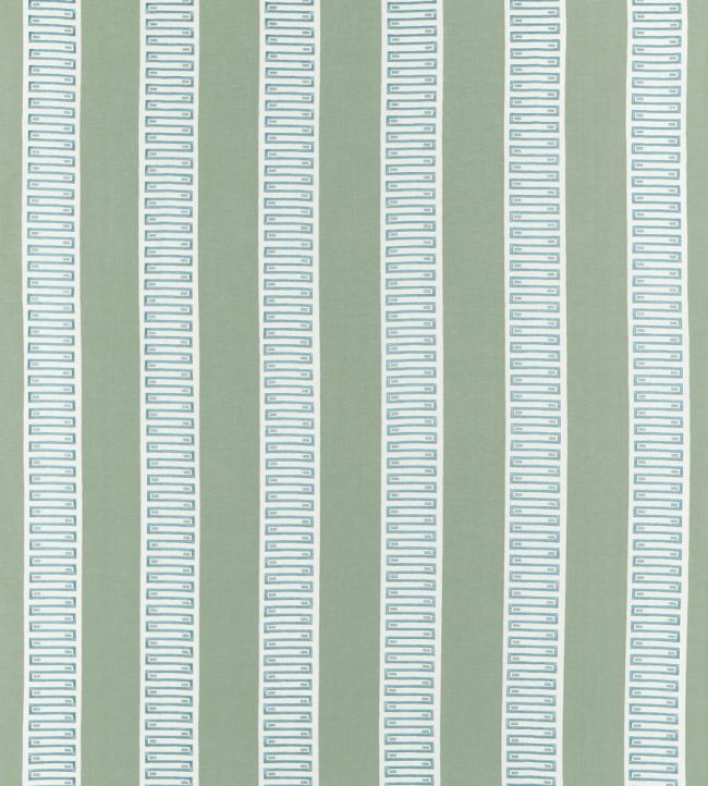Raritan Line Embroidery Fabric by Thibaut Sage
