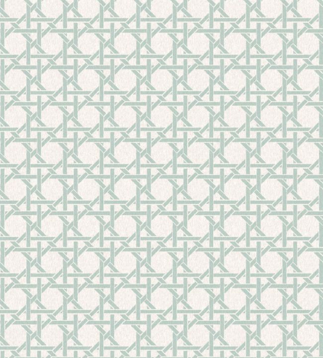 Rattan Wallpaper by Woodchip & Magnolia Duck Egg