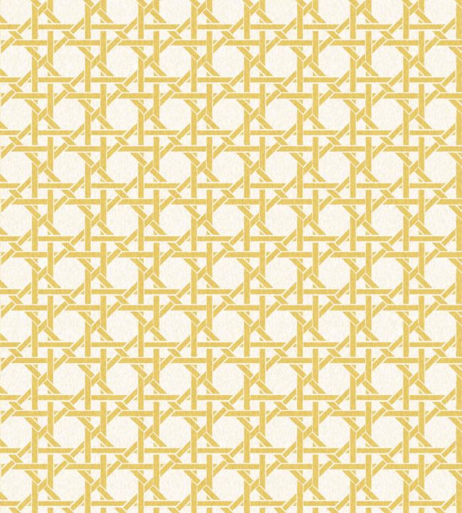 Rattan Wallpaper by Woodchip & Magnolia Golden Yellow