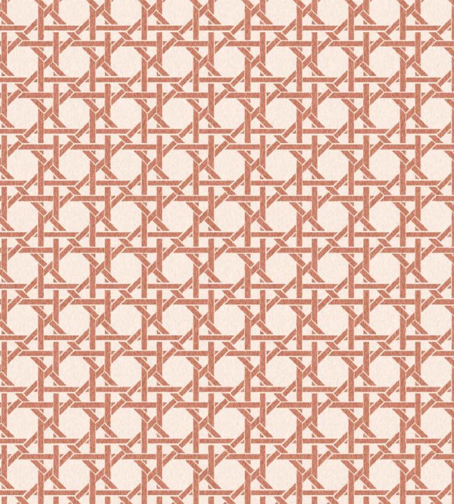 Rattan Wallpaper by Woodchip & Magnolia Rust