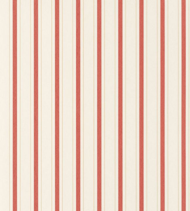 Rayure Wallpaper by Casadeco Rouge Carmin