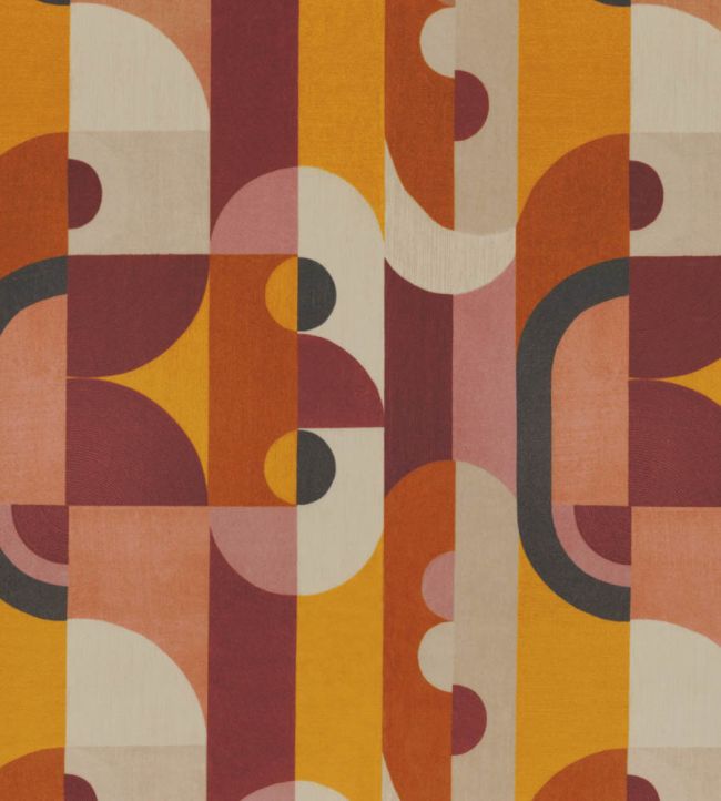 Reciproque Fabric by Casamance Multico Terre De Sienne