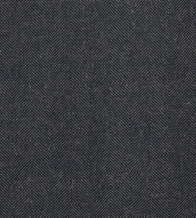 Recycled Atlantic Fabric by Ian Mankin Dark Navy