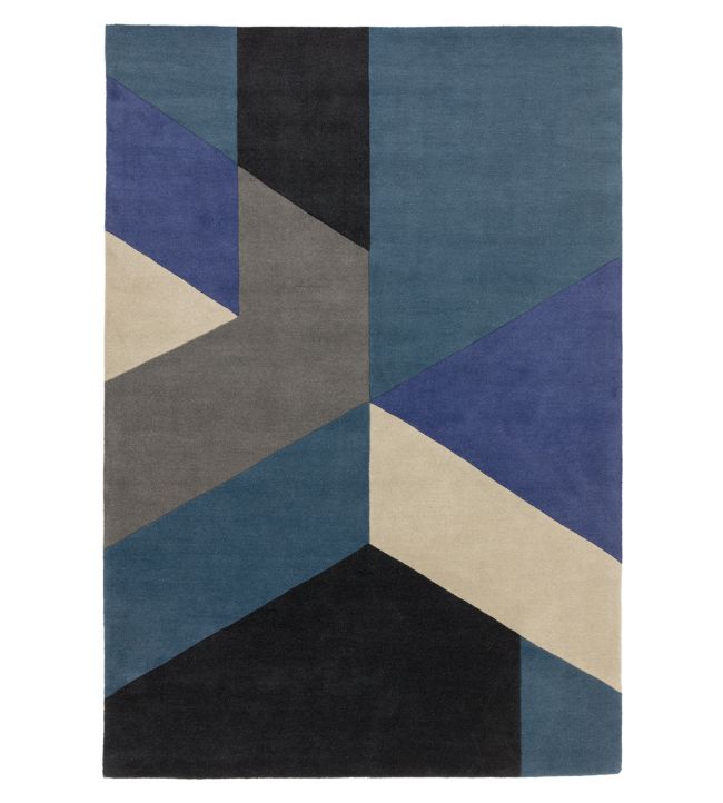 Asiatic Reef Big Geo rug Blue RF-13-120170 Blue