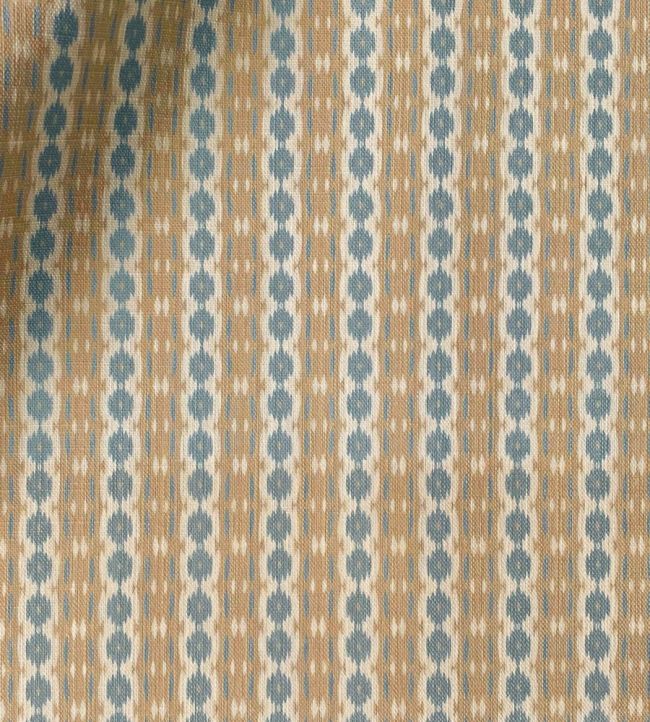 Reel Stripe Fabric by Ian Sanderson Blue Stone