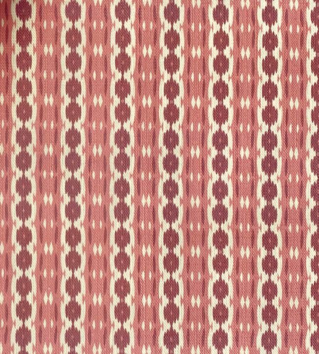 Reel Stripe Fabric by Ian Sanderson Damson