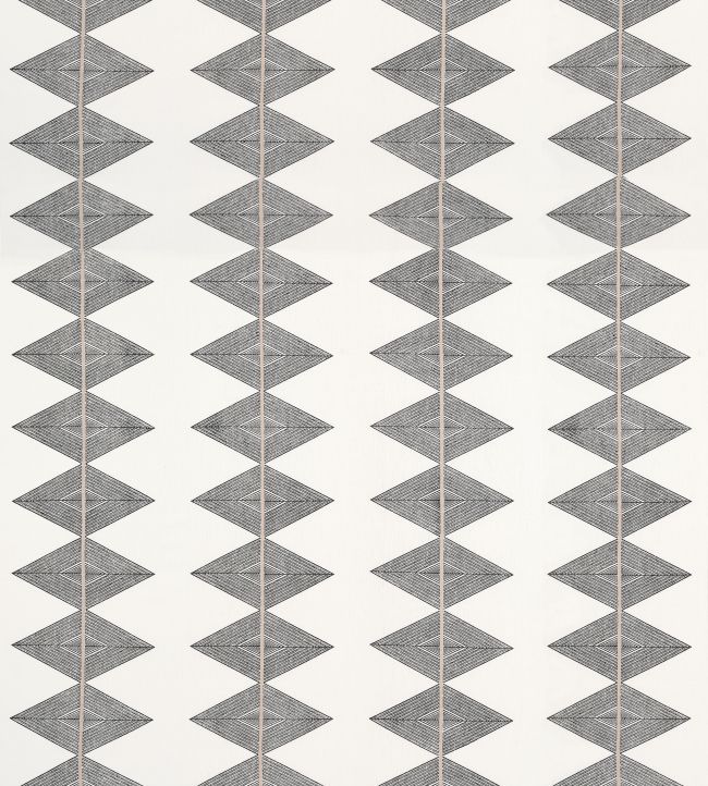 Reflection Fabric by Thibaut Basalt Black
