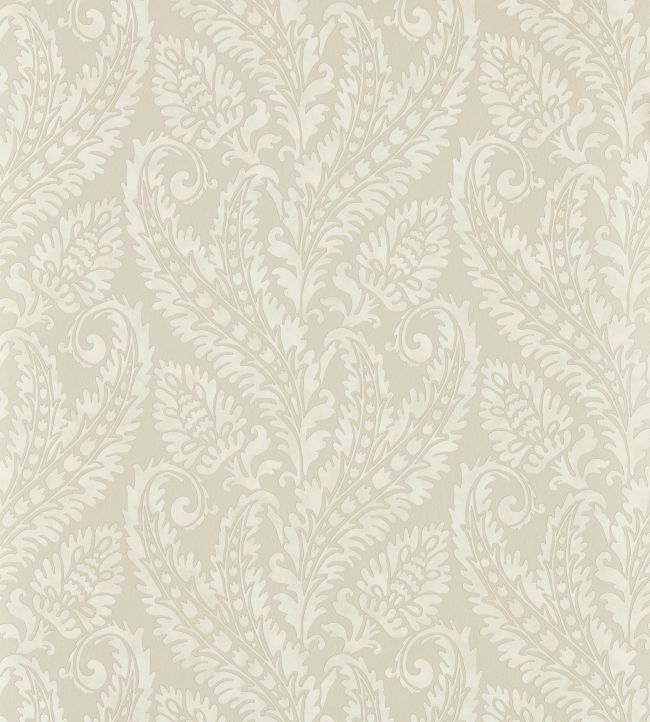 Regale Wallpaper by Clarke & Clarke Ivory/Mocha