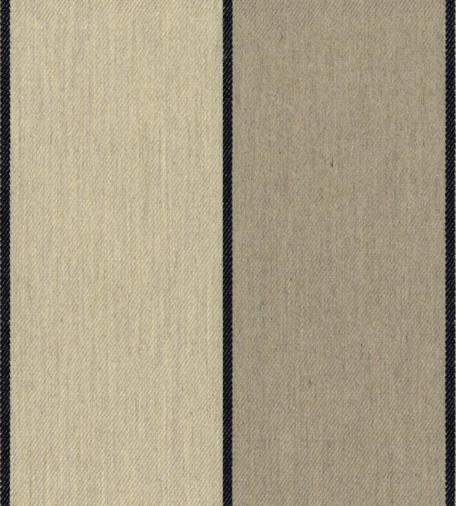 Regatta Stripe 3 Fabric by Ian Mankin Black
