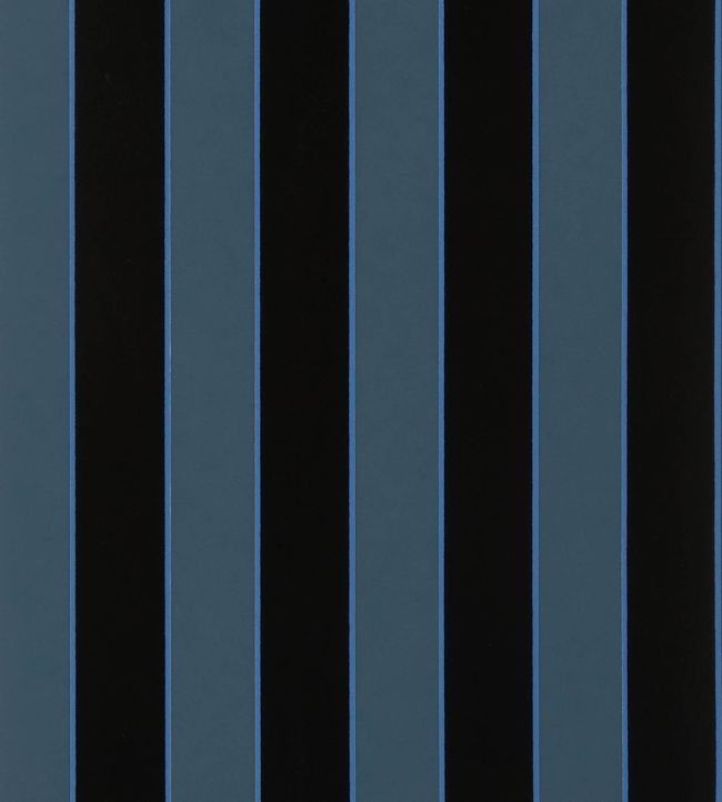 Regency Stripe Wallpaper by Osborne & Little Indigo/Cobalt
