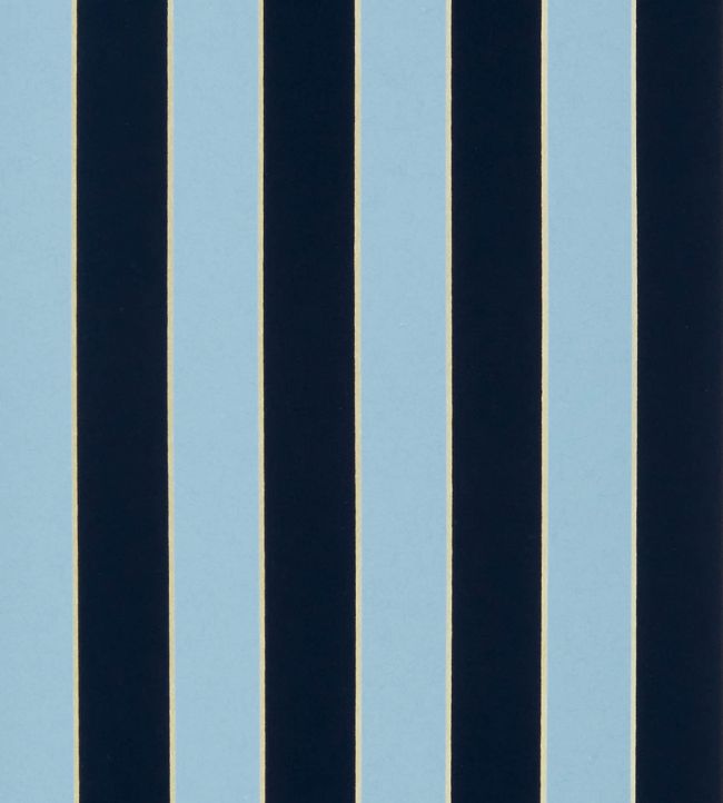 Regency Stripe Wallpaper by Osborne & Little Navy/Sky