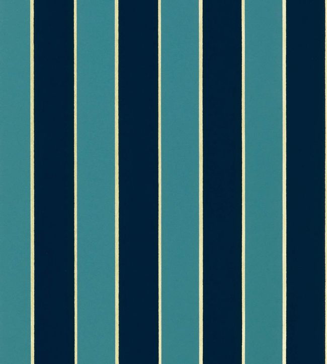 Regency Stripe Wallpaper by Osborne & Little Peacock