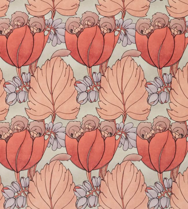 Regency Tulip in Wellington Velvet Fabric by Liberty Lacquer