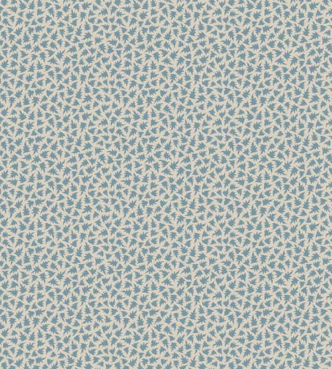 Renaissance Leaves Wallpaper by Farrow & Ball Shaded White / Stone Blue