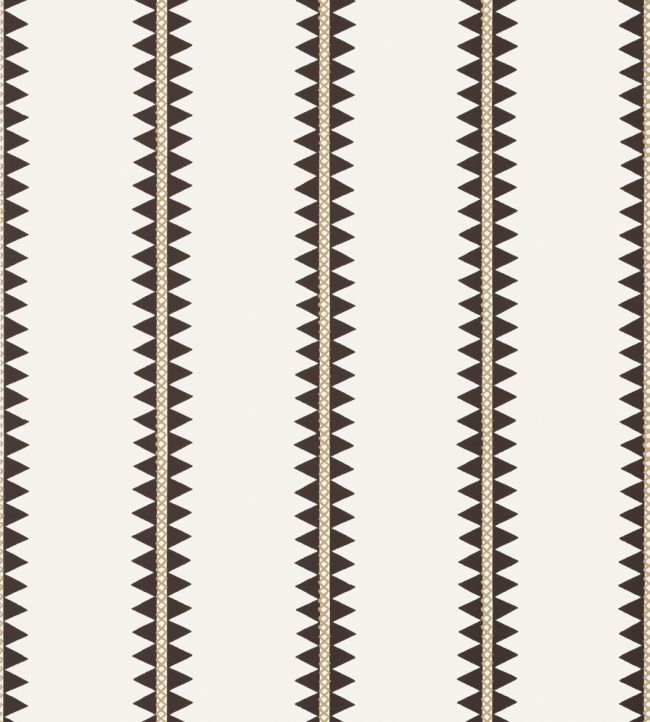 Reno Stripe Wallpaper by Thibaut Black