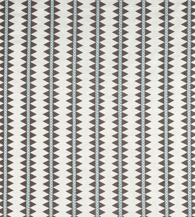 Reno Stripe Fabric by Thibaut Brown