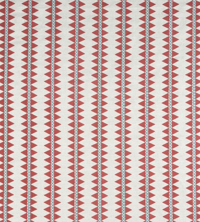 Reno Stripe Fabric by Thibaut Coral
