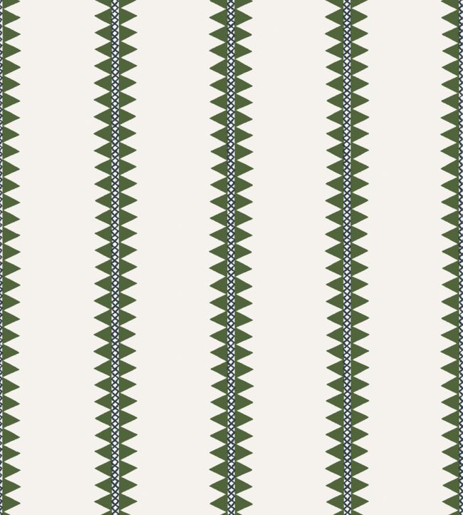 Reno Stripe Wallpaper by Thibaut Green