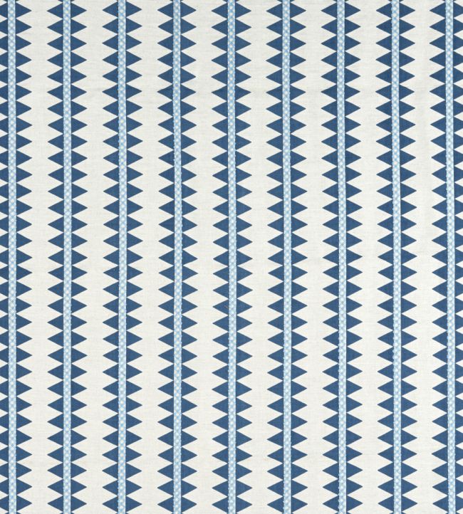 Reno Stripe Fabric by Thibaut Navy