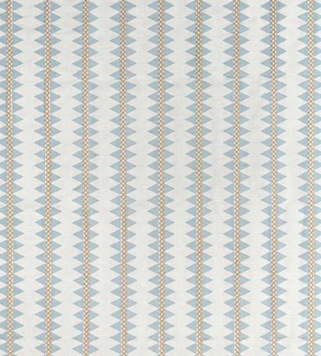 Reno Stripe Fabric by Thibaut Spa Blue