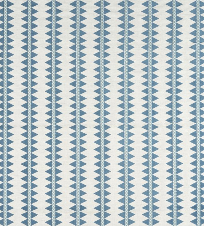 Reno Stripe Fabric by Thibaut Teal