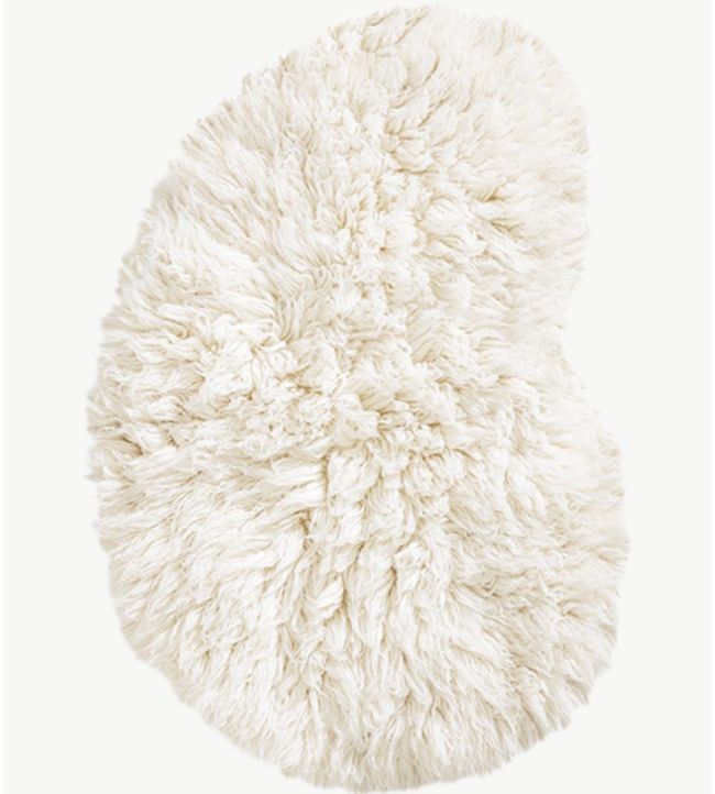 Layered Residue Shaggy rug Bone White SHRESOW180270 Bone White