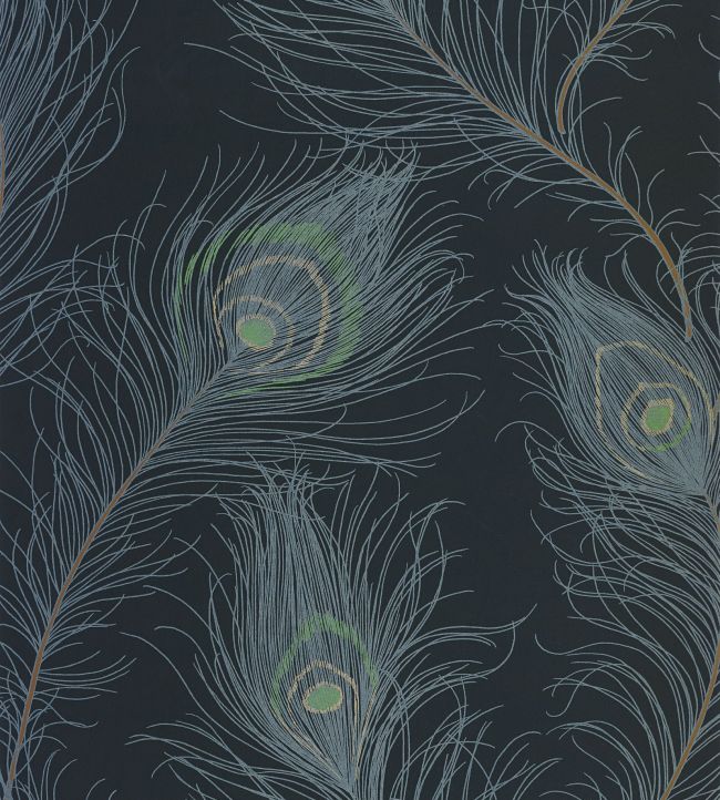 Revue Wallpaper by Casadeco Bleu Petrole / Vert