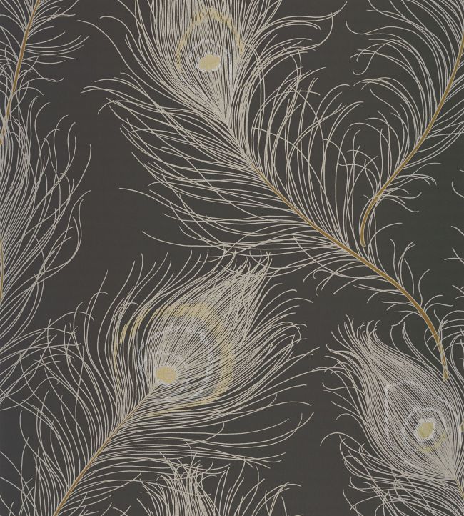 Revue Wallpaper by Casadeco Noir Fusain / Or