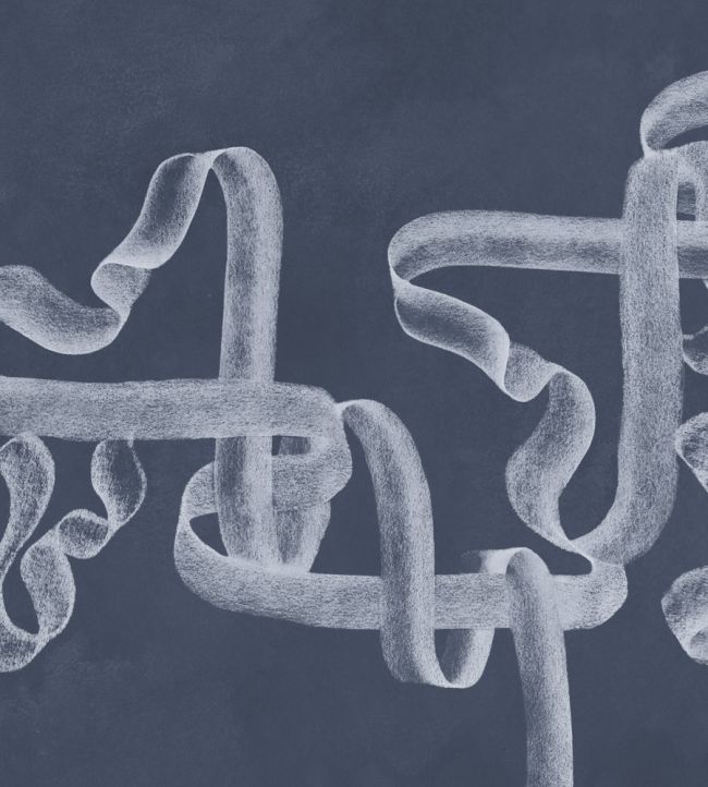 Ribbon Mural by Coordonne Lapislazuli