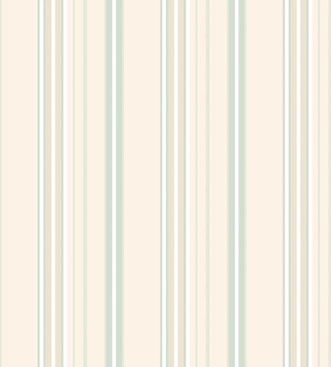 Ribbon Mix Stripe Wallpaper by Ohpopsi Mint