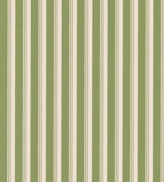 Ribbon Stripe Fabric by George & Minnie Emerald