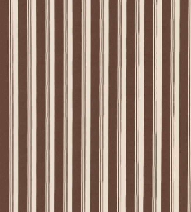 Ribbon Stripe Fabric by George & Minnie Walnut