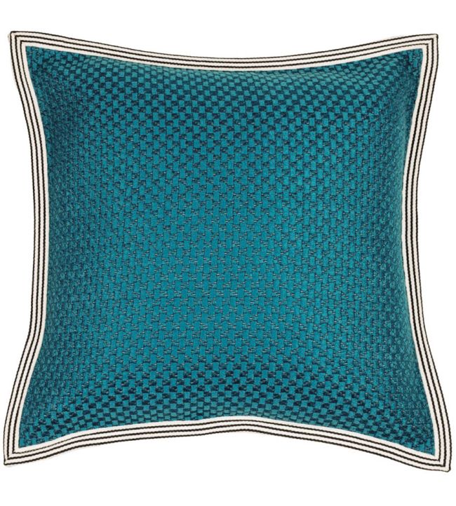 Rico Ruivo Cushion 45 x 45cm by Maison Casamance Turquoise
