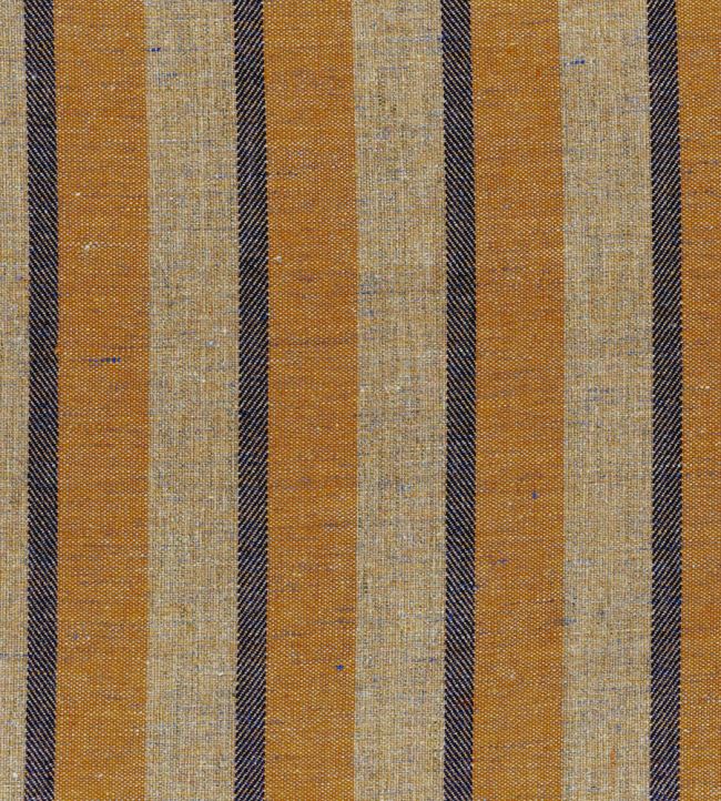 Ridge Stripe Fabric by Ian Mankin Permian Red