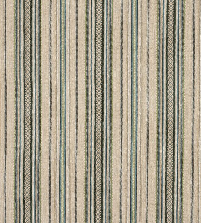 Ridgeway Stripe Fabric by Colefax and Fowler Teal