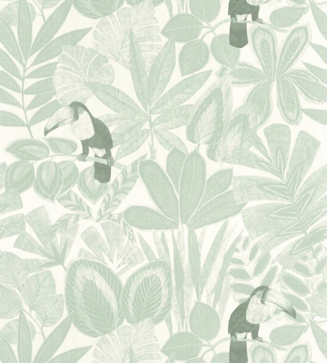Rio Wallpaper by Caselio Vert Deau
