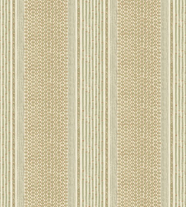 Rita Stripe Wallpaper by Josephine Munsey Sage and Olive
