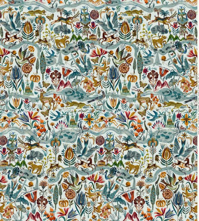 River of Joy Wallpaper by Christopher Farr Cloth Cobalt