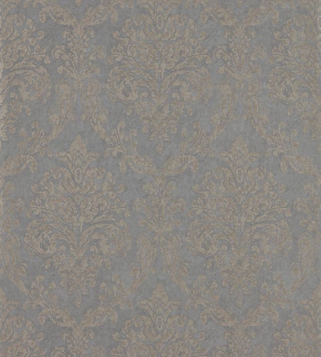 Riverside Damask Wallpaper by Sanderson Mole/Copper
