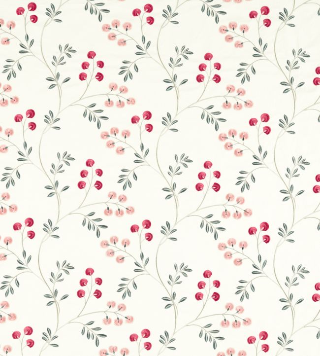 Rochelle Fabric by Clarke & Clarke Blush/Raspberry