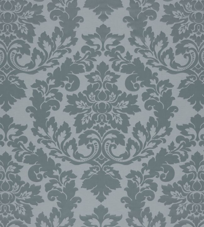 Rococo Damask Fabric by James Hare Polar